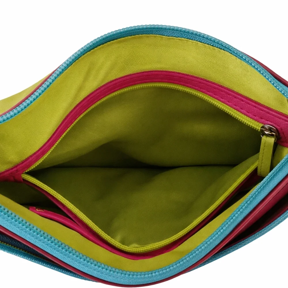 👜 ILI New York Genuine Leather RFID Crossbody Purse – 90s / Y2K - Picture 10 of 10